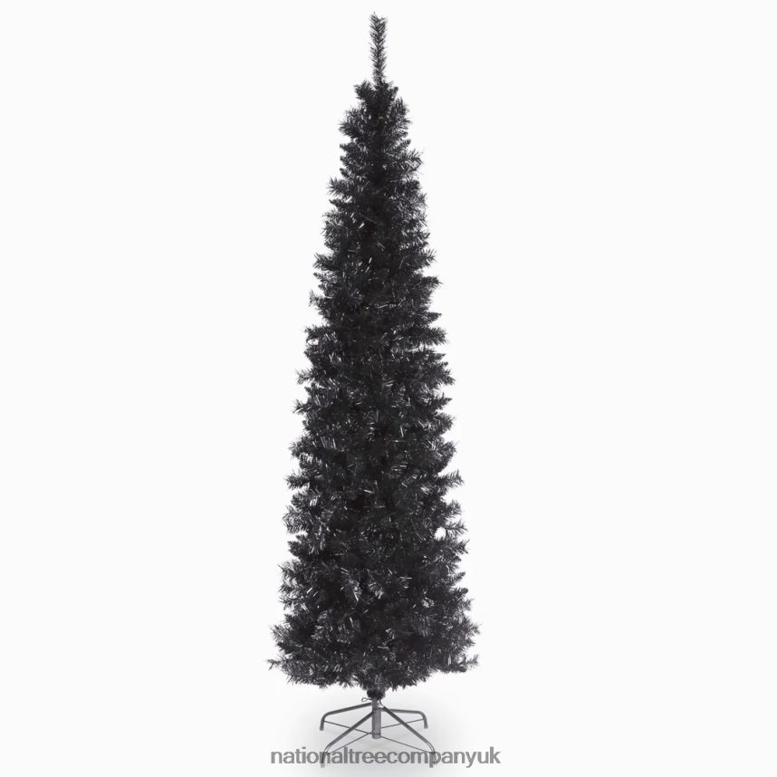 Trees | National Tree Company Artificial Christmas Tree Black Tinsel Includes Stand 6 feet F2L4F143